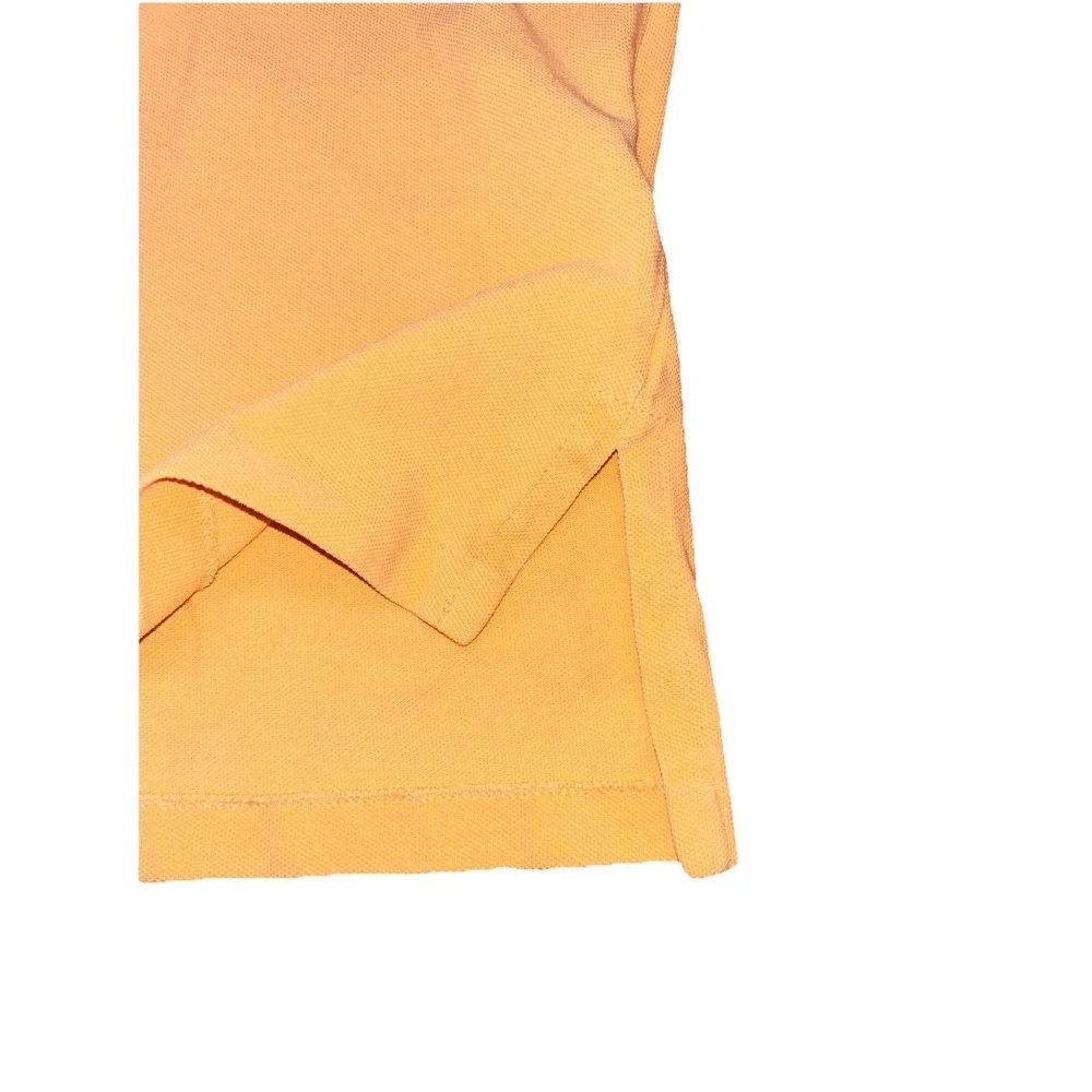 Polo Ralph Lauren Short Sleeve Polo  Orange Blue Pony 100%‎ Cotton, Mens Large